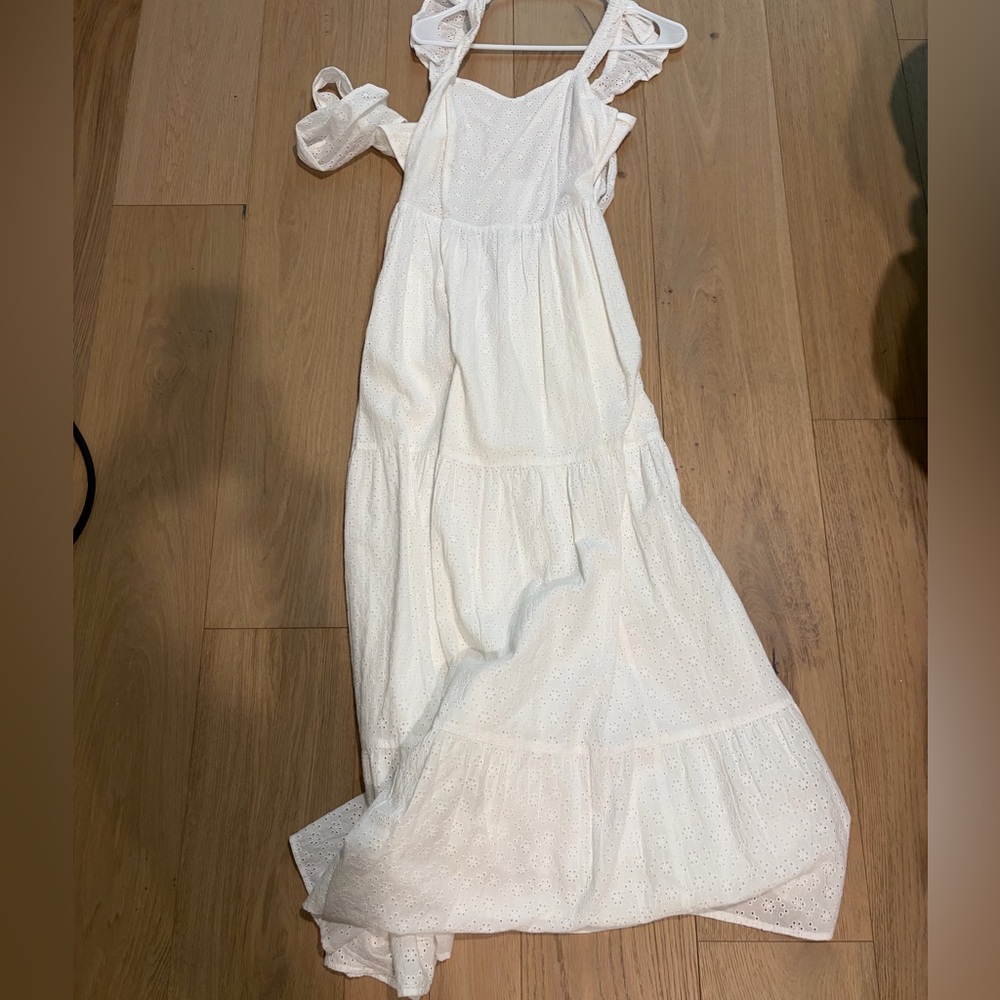 White Ruffled Dress